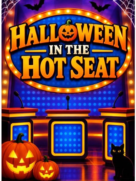 Halloween in the Hot Seat gameshow stage image